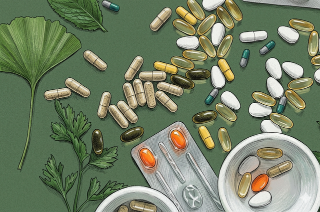 Ilustrasi Obat dan bahan herbal dipasaran.Photo by Gemini AI