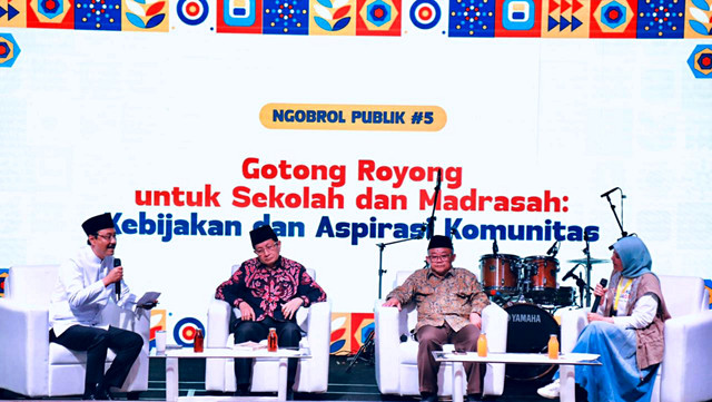 Menteri Sosial Saifullah Yusuf atau Gus Ipul menghadiri forum Belajaraya dengan Teman 2026 di Taman Ismail Marzuki, Sabtu (2/5/2026). Foto: Dok. Kemensos