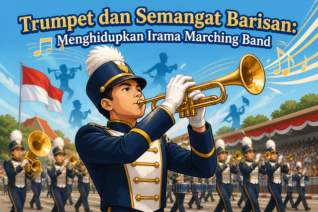 Ilustrasi Trumpet Dan Semangat Dalam Barisan (Dokumen Pribadi 2026)