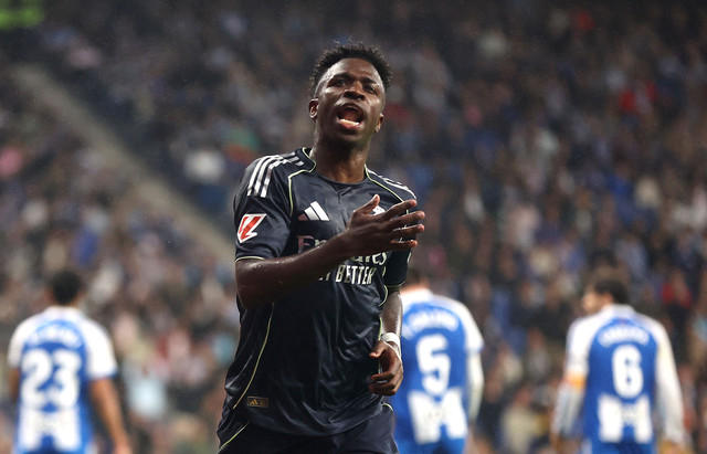Pemain Real Madrid, Vinicius Junior, Foto: REUTERS/Bruna Casas