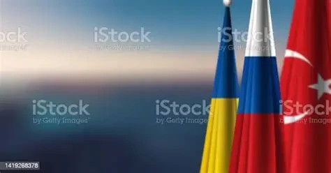 Bendera Ukraina, Turki, dan Rusia