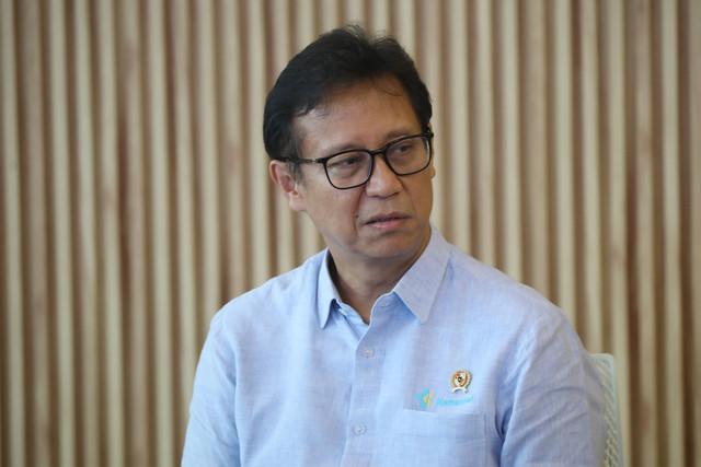 Budi Gunadi Sadikin, Menteri Kesehatan Republik Indonesia saat ditemui di kantornya, Jakarta, Senin (4/5/2026). Foto: Aditia Noviansyah/kumparan