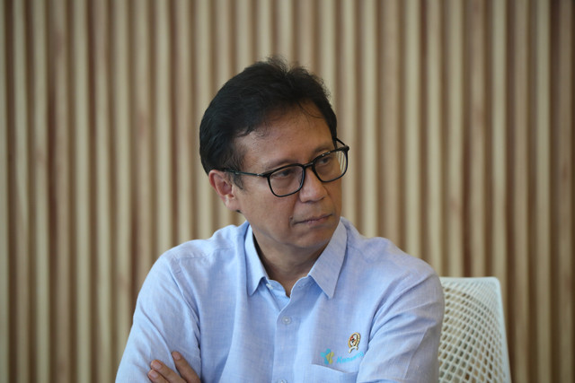 Budi Gunadi Sadikin, Menteri Kesehatan Republik Indonesia saat ditemui di kantornya, Jakarta, Senin (4/5/2026). Foto: Aditia Noviansyah/kumparan