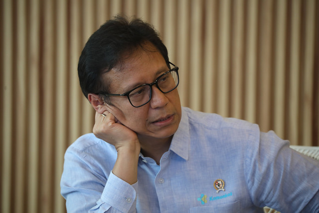 Budi Gunadi Sadikin, Menteri Kesehatan Republik Indonesia saat ditemui di kantornya, Jakarta, Senin (4/5/2026). Foto: Aditia Noviansyah/kumparan