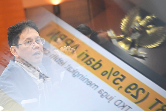 Menteri Keuangan Purbaya Yudhi Sadewa menyampaikan paparan saat konferensi pers APBN KiTa edisi Mei 2026 di Jakarta, Selasa (5/5/2026). Foto: M Risyal Hidayat/ANTARA FOTO