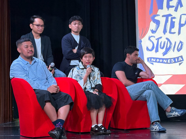 Konferensi pers Next Step Studio di kawasan Menteng, Jakarta Pusat. Foto: Salsha Okta Fairuz/kumparan
