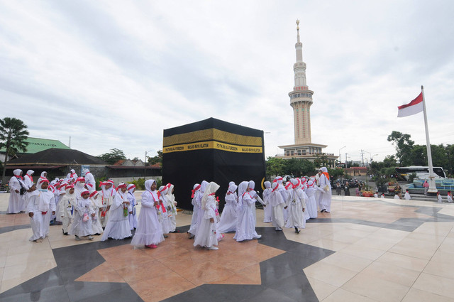 Ilustrasi manasik haji anak TK. Foto: Aloysius Jarot Nugroho/ANTARA FOTO