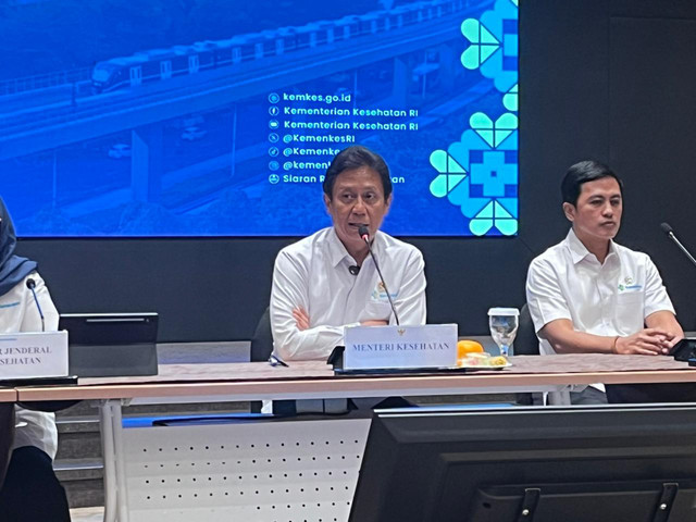 Menteri Kesehatan Budi Gunadi Sadikin dalam komferensi pers hasil investigasi internship kedokteran di Kantor Kemenkes, Jakarta Selatan, Kamis (7/5/2026). Foto: Nasywa Athifah/kumparan