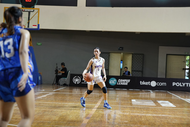 Erinindita Prias Madafa, point guard dari SCU di Campus League Regional Yogyakarta. Foto: Dok. Campus League