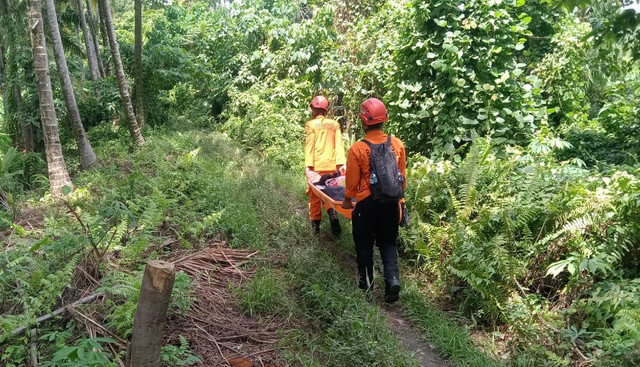 Proses evakuasi pendaki terjebak di Gunung Dukono, Halmahera Utara, yang meletus, Jumat (8/5/2026). Foto: Dok. Basarnas