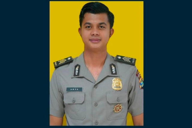 Brigpol Arya Supena, anggota Ditintelkam Polda Lampung, yang tewas ditembak pelaku pencurian sepeda motor di Jalan ZA Pagar Alam, Bandar Lampung. Foto: Dok. Istimewa