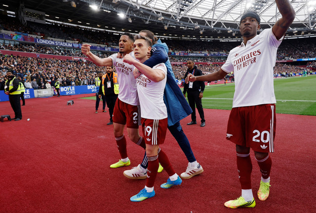 West Ham vs Arsenal di Liga Inggris. Dok: Reuters/Andrew Couldridge