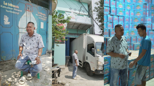 Hendra, agen Le Minerale yang bisa menjual puluhan ribu Le Minerale setiap bulan. Foto: kumparan