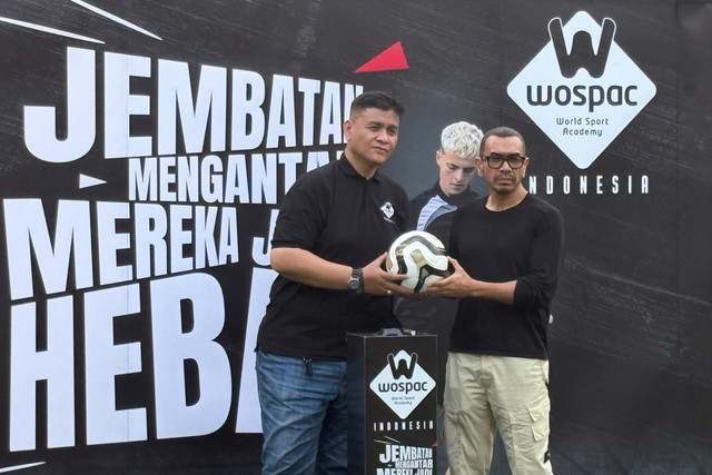 Launching WOSPAC (World Sport Academy) Barcelona Rep. Office Indonesia di Jakarta, Senin (11/5/2026). Foto: Soni Insan Bagus/kumparan