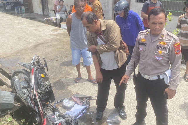 Lokasi pria tertabrak kereta api tanpa palang di Medan, Senin (11/5/2026). Foto: Satlantas Polrestabes Medan
