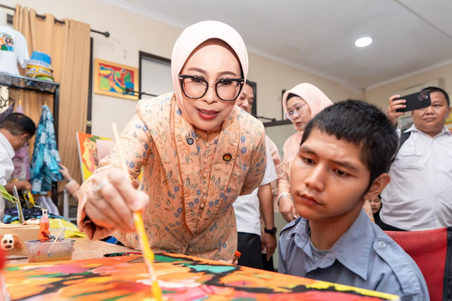 DWP Kemensos menggelar kampanye anti bullying di Sekolah Rakyat Menengah Atas 13 Bekasi. Foto: Kemensos RI