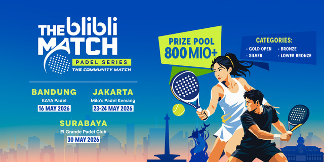 The Blibli Match Series digelar di Tiga Kota Foto: Dok. Istimewa