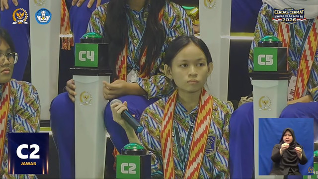 Lomba Cerdas Cermat Empat Pilar yang diadakan MPR di Kalimantan Barat, Sabtu (9/5/2026). Foto: Youtube/MPRGOID