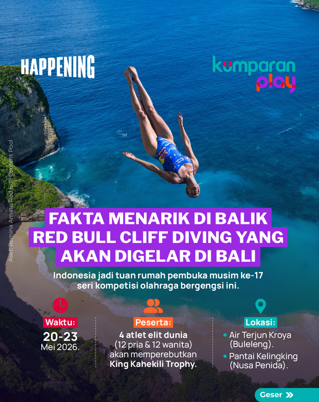 Red Bull Cliff Diving World Series. Foto: kumparan