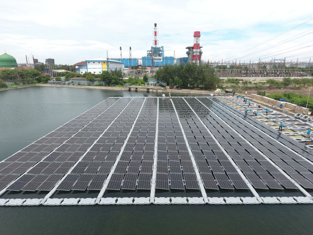 Proyek PLTS PLN Indonesia Power. Ilustrasi PLN IP