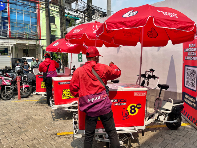 Peluncuran KSJ locator dan Sejuta Jiwa menu terbaru di Greenville, Jakarta Barat. Foto: Azalia Amadea/kumparan