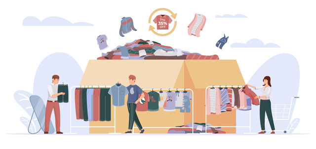 Ilustrasi fast fashion oleh macrovector - Magnific.com