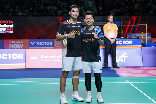 Leo Carnando/Daniel Marthin di Thailand Open 2026. Foto: PBSI