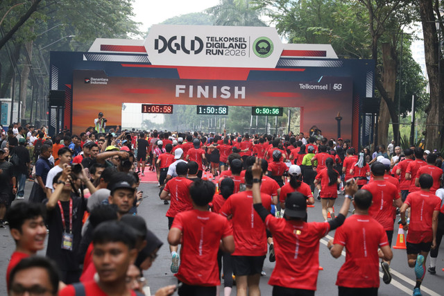 Telkomsel sukses menggelar Digiland Run 2026 di Istora Senayan, Gelora Bung Karno, Jakarta, Minggu (17/5). Foto: Iqbal Firdaus/kumparan
