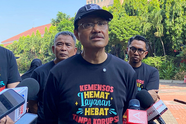 Menteri Sosial Republik Indonesia, Saifullah Yusuf (Gus Ipul), pasca-Apel Ikrar Tanpa Korupsi di Kementerian Sosial RI, Senin (18/5/2026). Foto: Aditya Nugraha/kumparan