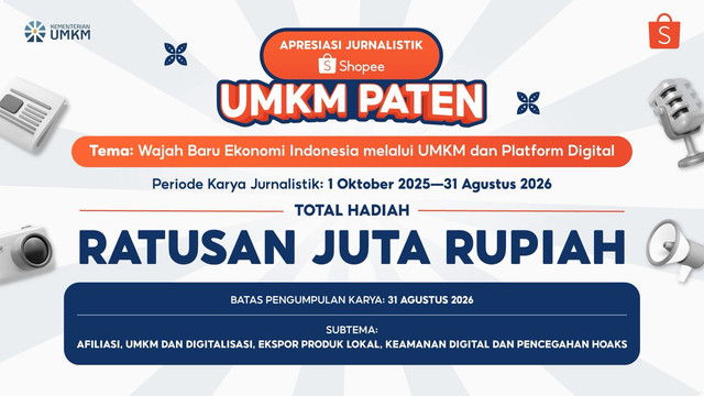 Shopee Indonesia menggelar Apresiasi Jurnalistik Shopee UMKM PATEN 2026. Foto: dok. Shopee.