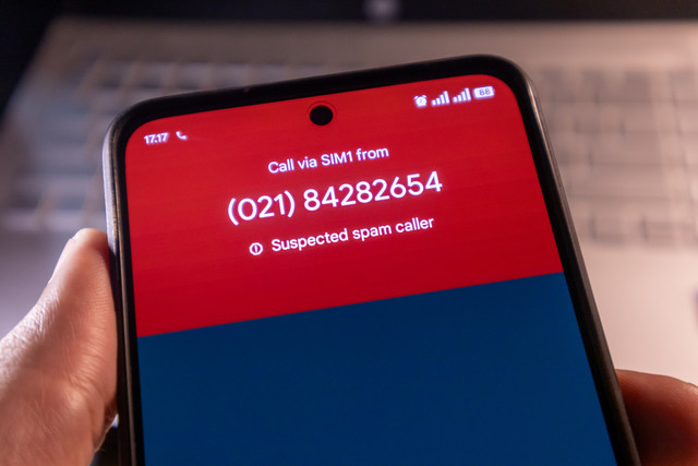 Ilustrasi spam call. Foto: fadfebrian/Shutterstock