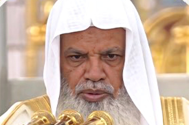 Syekh Ali Al-Hudzaifi, imam dan khatib Masjid Nabawi. Foto: X/ @pragovsa