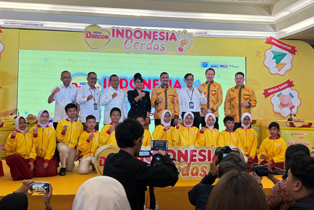 Acara kompetisi DANCOW Indonesia CERDAS Season 2 di Jakarta Pusat, Senin (18/5/2026). Foto: Eka Nurjanah/kumparan