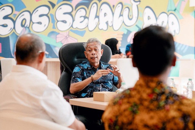 Audiensi Wamensos Agus Jabo dengan Wali Kota Baubau Yusran Fahim dan Wakil Bupati Tabanan I Made Dirga di Kantor Kemensos, Jakarta Pusat, Selasa (19/5/2026). Foto: Kemensos RI