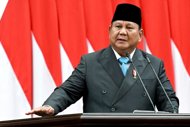Presiden Prabowo saat menyampaikan Kerangka Ekonomi Makro (KEM) dan Pokok-Pokok Kebijakan Fiskal (PPKF) RAPBN Tahun Anggaran 2027, dalam Rapat Paripurna ke-19 masa persidangan V Tahun sidang 2025-2026 DPR RI, Rabu (20/5/2026). Foto: Dok. Biro Pers, Media, dan Informasi Sekretariat Presiden