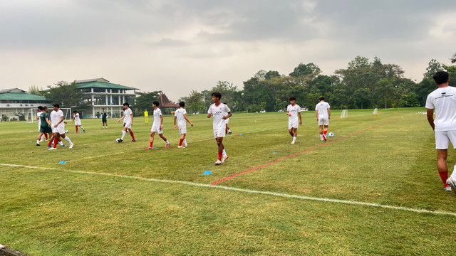Timnas U-19 jalani pemusatan latihan di Jogja sebelum berlaga di ajang Piala AFF U-19 di Medan Juni mendatang. Foto: Pandangan Jogja/Gigih Imanadi Darma