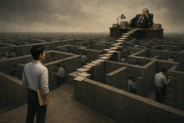 Ilustrasi birokrasi. Foto: Generated by AI