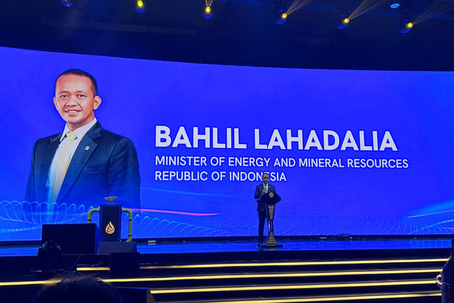 Menteri ESDM Bahlil Lahadalia saat IPA Convex ke-50, Rabu (20/5/2026). Foto: Fariza Rizky Ananda/kumparan