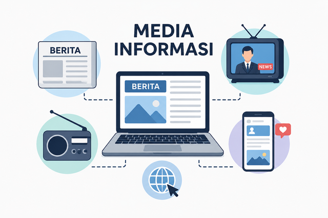 "Ilustrasi Media Informasi" Sumber : Chatgpt