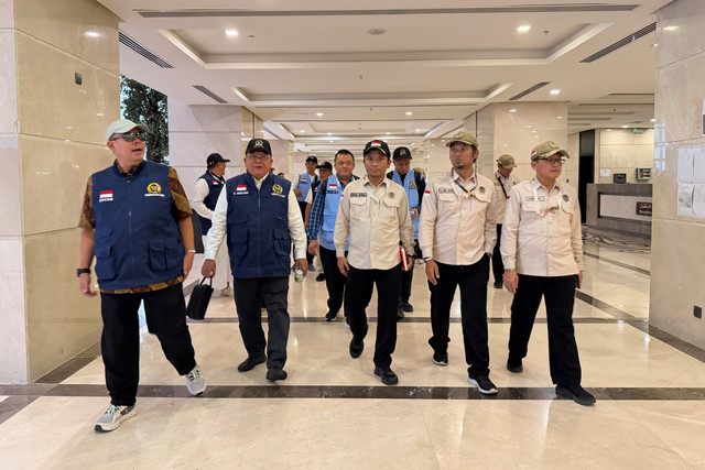 Abidin Fikri saat meninjau kawasan Al Hidayah, Makkah, Rabu (20/5/2026). Foto: Timwas Haji DPR 2026