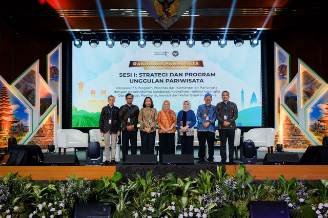 Kementerian Pariwisata (Kemenpar) menggelar Rapat Koordinasi Nasional Pariwisata 2026, Rabu (20/5). Foto: Dok. Kemenpar