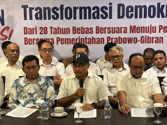 Haris Rusly Moti kordinator 98 Resolution Network di Kawasan SCBD, Jakarta Selatan, Kamis (21/5). Foto: Rayyan Farhansyah/kumparan