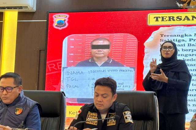 Jumpa pers kasus penipuan investasi koperasi BLN di Polda Jateng. Foto: Intan Alliva/kumparan