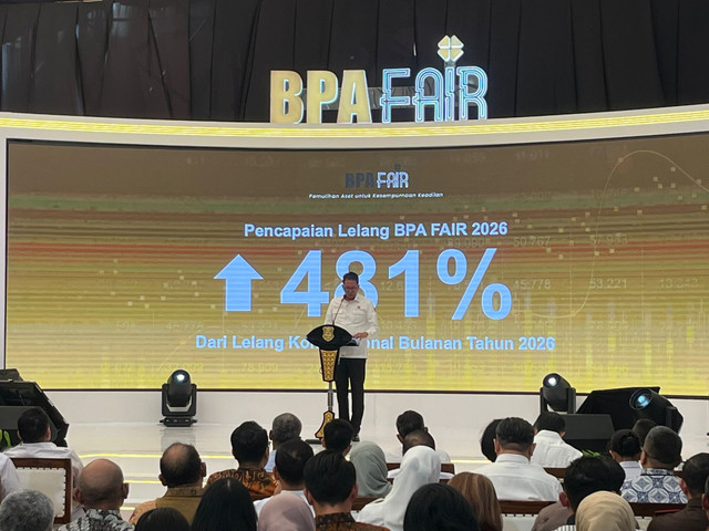 Kepala Badan Pemulihan Aset, Kuntadi saat menutup BPA Fair di Kebagusan, Jakarta Selatan, Kamis (21/5/2026). Foto: Rayyan/Kumparan