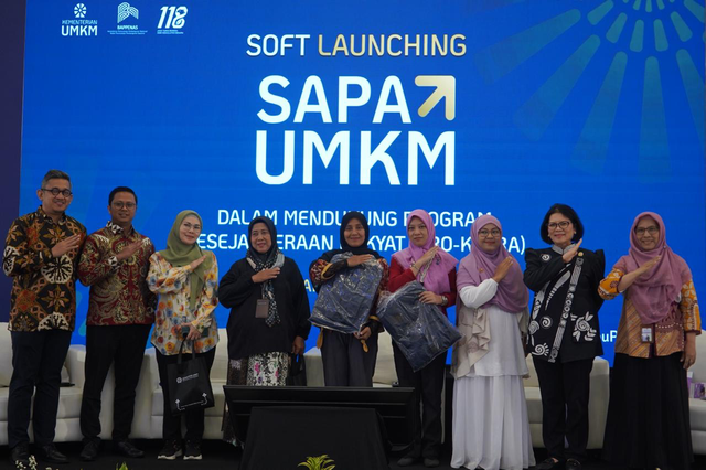 Kementerian UMKM bersama Kementerian PPN/Bappenas soft launching SAPA UMKM di Kantor Kementerian PPN/Bappenas, Jakarta, Kamis (21/5/2026).