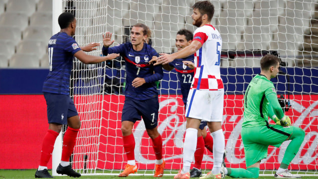 Ilustrasi Prancis Memainkan Final Piala Dunia 2018, Foto: Charles Platiau/REUTERS/kumparanBOLA