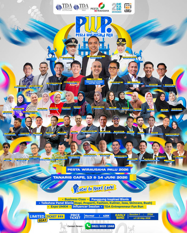 TDA Palu Siapkan Pesta Wirausaha Palu 2026, Angkat Tema Local to Next Level