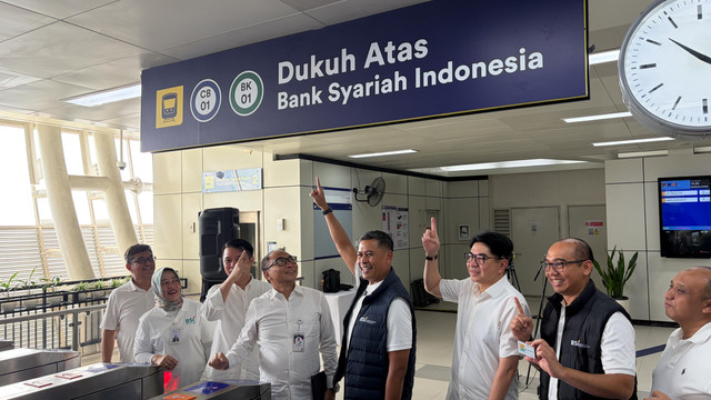 Peresmian Stasiun LRT Dukuh Atas Bank Syariah Indonesia, Jakarta Pusat, Jumat (22/5/2026). Foto: Najma Ramadhanya/kumparan