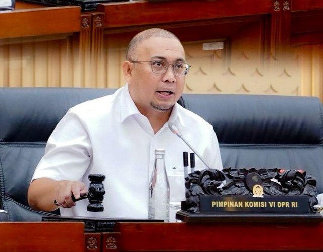 Wakil Ketua Komisi VI DPR RI dari Fraksi Gerindra Andre Rosiade. Foto: Dok. Istimewa
