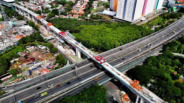 Ilustrasi Light Rail Transit (LRT) Jakarta Velodrome-Manggarai, Foto: Dok. Waskita Karya/kumparanBISNIS
